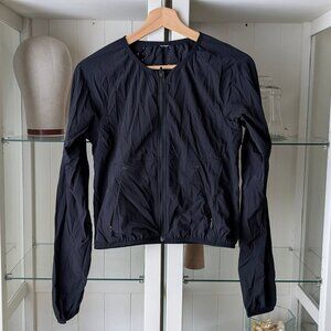 Black Nike Lightweight Perforated Back Zip Up Jacket